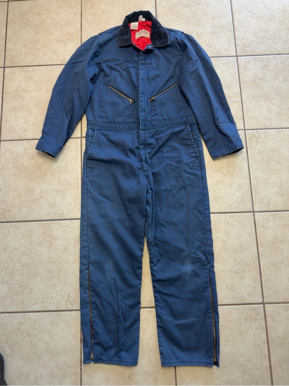 Vintage Walls Blizzard-Pruf USA Insulated Coveralls XL Tall Workwear